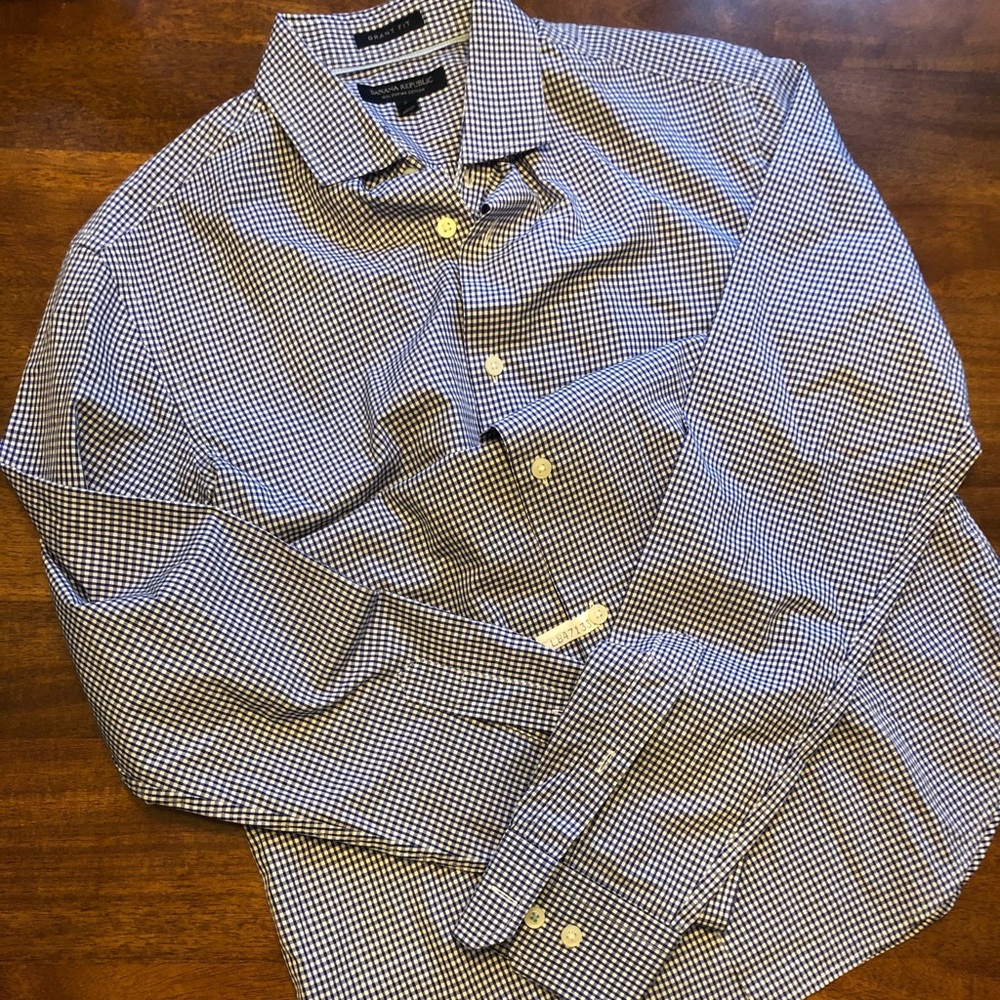 Banana Republic grant fit collared button down